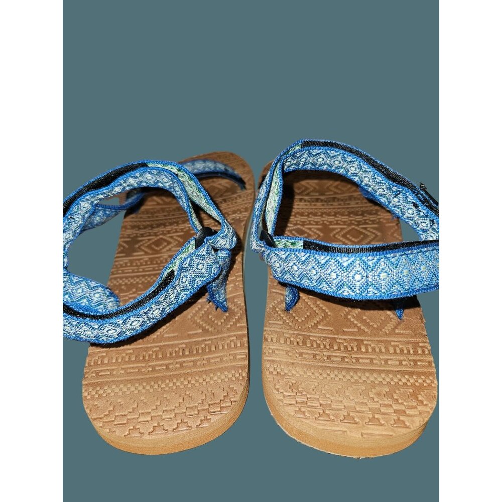 Muk Lux Sport Bar Sandals Adjustable Hoop & Loop Straps Women Size 10 Summer - Picture 2 of 10